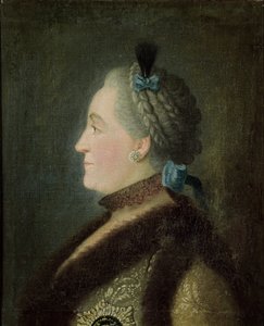 Retrato de Catalina II (1729-1796) de Rusia, después de una pintura de Dimitri Gregorievich Levitsky (1735-1822)